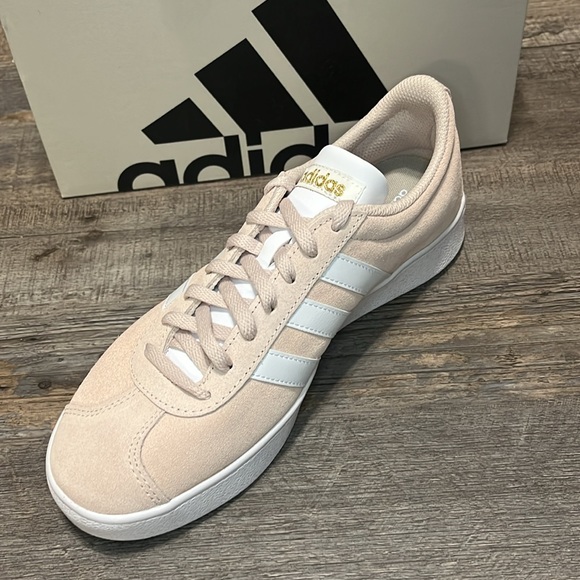 NWT Adidas Adidas VL Court 2.0 Women's Shoes - Light Pink - H06114 - Picture 9 of 11